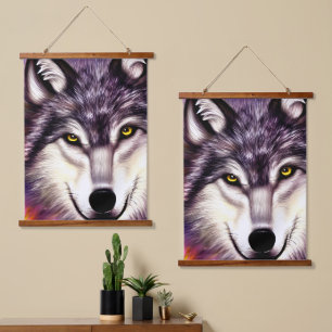 Eyes of the Wolf  Hanging Tapestry