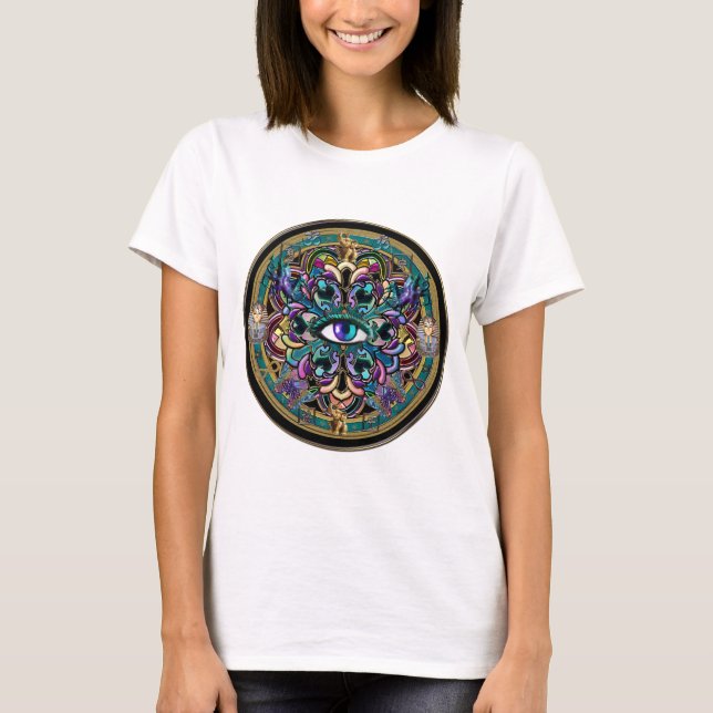 Eyes of the World Mandala T-Shirt (Front)