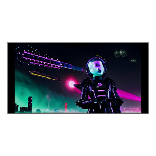 Eyes on the Night Skies Poster