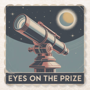 Eyes On The Prize Paper Coaster