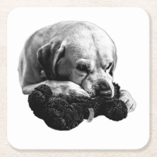 Eyes on the Prize Square Paper Coaster