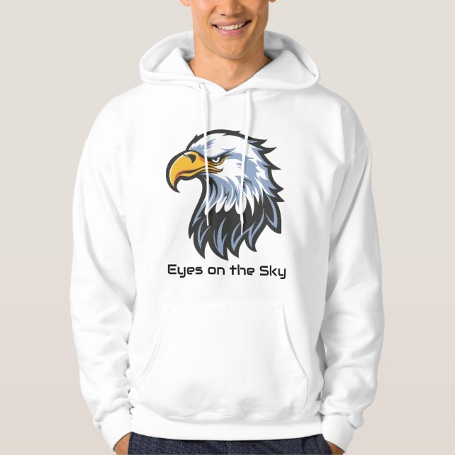 Eyes on the Sky” Eagle Hoodie (Front)