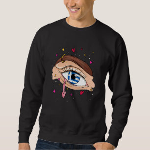 Eyes With Greek Flag for Greek People and Greece Sweatshirt