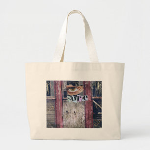 eyesore collage large tote bag