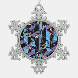 Eyesore snowflake pewter christmas ornament