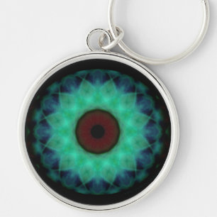 Eyesore Teal Evil Eye Key Ring