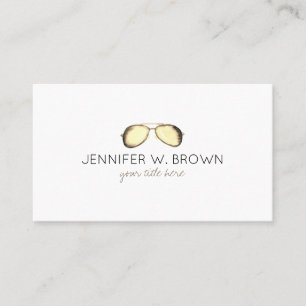 Eyewear Specialist EyeGlasses Spectacles yellow Business Card