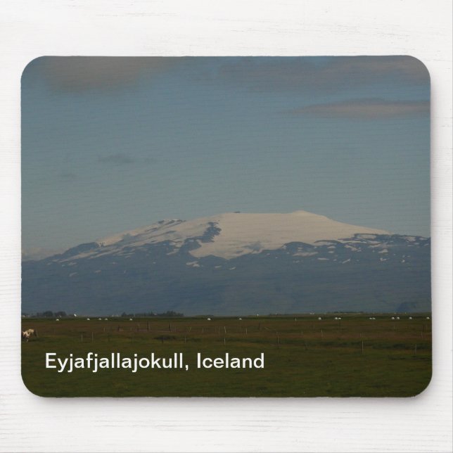 Eyjafjallajokull Iceland Mousepad (Front)