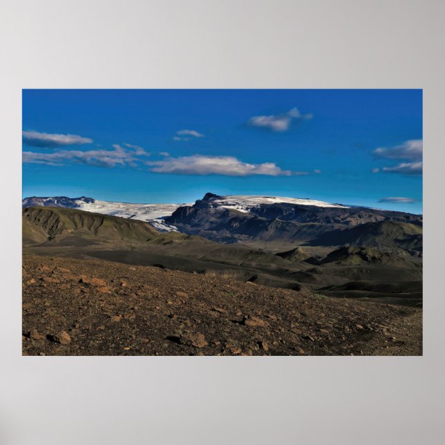 Eyjafjallajökull Volcano Poster (Front)