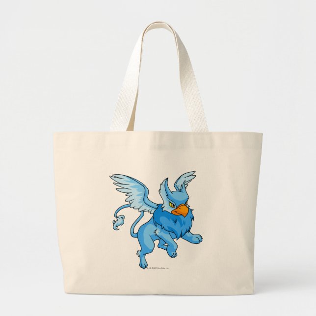 Eyrie Blue Large Tote Bag (Front)