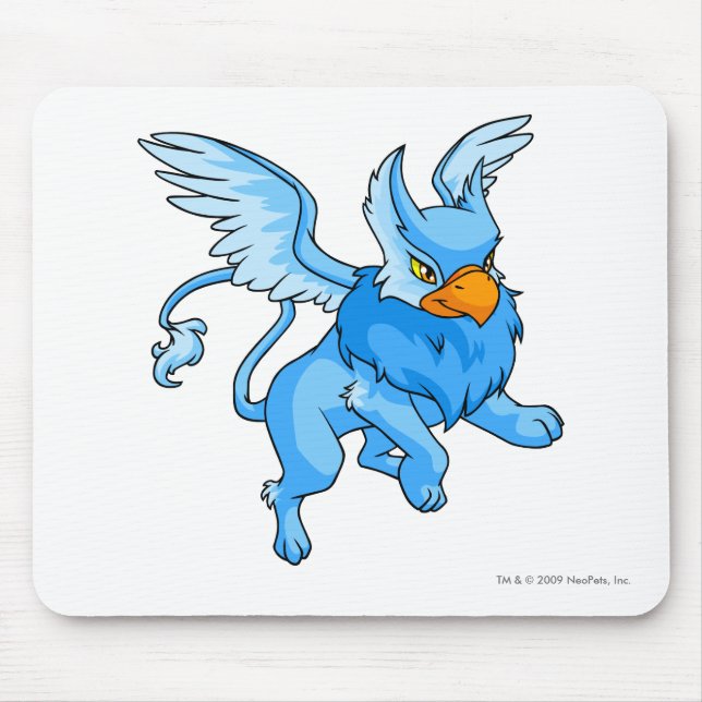 Eyrie Blue Mouse Pad (Front)
