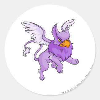 Eyrie Purple Classic Round Sticker