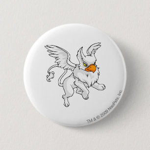 Eyrie White 6 Cm Round Badge
