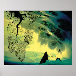 Eyvind Earle - A Swirl of Fog - 1976; United Stat Poster