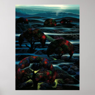 Eyvind Earle -  Garden of Dreams - 1990; United St Poster