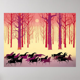 Eyvind Earle -  Land of Midnite Sun - 1983; United Poster