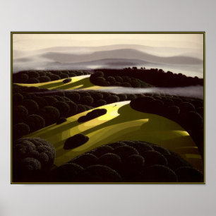 Eyvind Earle - Of the Hills and Valleys - Magic R Poster