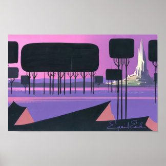 Eyvind Earle - Sleeping Beauty - Magic Realism Poster