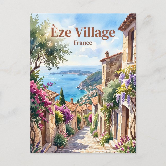 Èze France Postcard (Front)