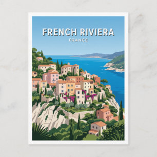 Èze Village Seaside View France Keepsake Postcard