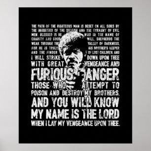 Ezekiel 2517  Jules Winnfield Poster