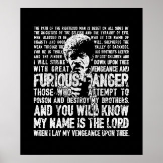 Ezekiel 2517  Jules Winnfield Poster