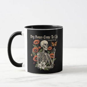 Ezekiel 37:1-10 Dry Bones Come To Life Skeleton Mug