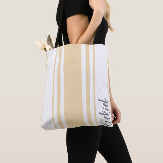 Ezekiel Minimalist Stripes Monogram Tote Bag