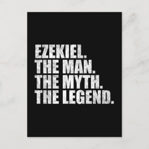 Ezekiel name, Ezekiel The Man The Myth The Legend Postcard