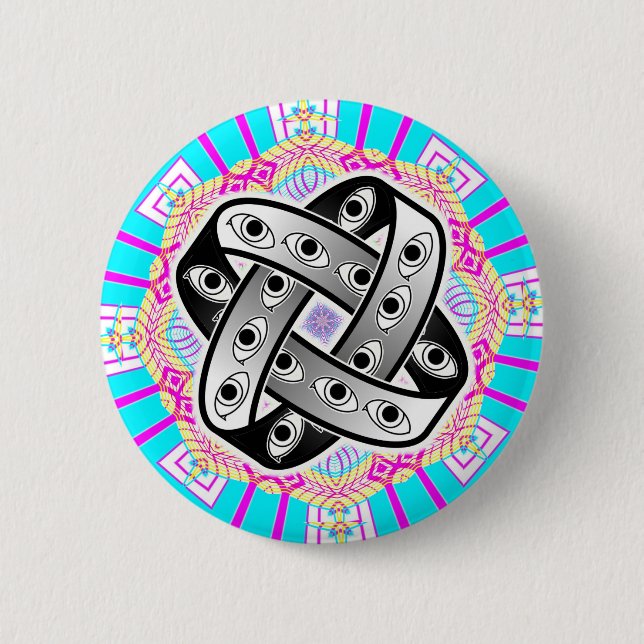 Ezekiel Wheel Impossible UFO 6 Cm Round Badge (Front)