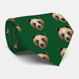 Ezobrown bear tie