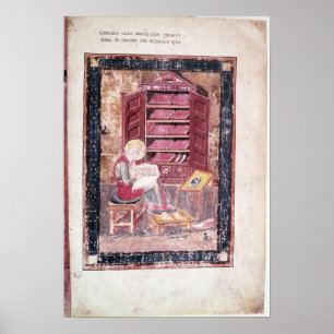 Ezra writing the sacred books poster