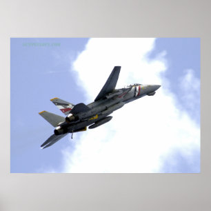 F14 Climbs Skyward Poster