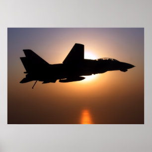 F14 On Sunset Patrol Poster