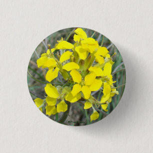 F14 Yellow Wildflowers 3 Cm Round Badge