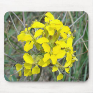 F14 Yellow Wildflowers Mouse Pad