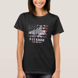 F15 Eagle Air Force Fighter Jet Military Aircraft  T-Shirt