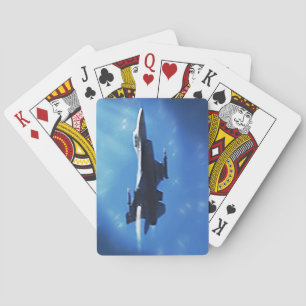 F16 Fight Falcon Supersonic Take Off Playing Cards