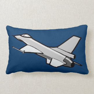 F16 Fighting Falcon Fighter Jet In Flight Lumbar Cushion