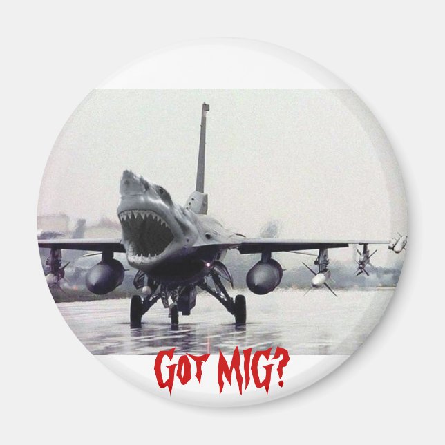 F16 Shark Magnet (Front)