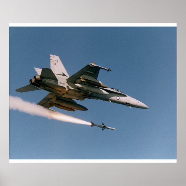 F18 Fires Sidewinder Poster (Front)