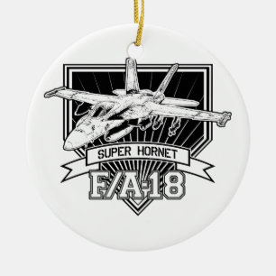 F18 Super Hornet Ceramic Ornament