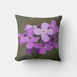 F19 Purple Wildflowers Dames Rocket Cushion