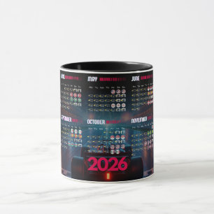 F1 2026 Calendar Mug