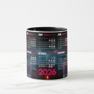 F1 2026 Calendar Mug