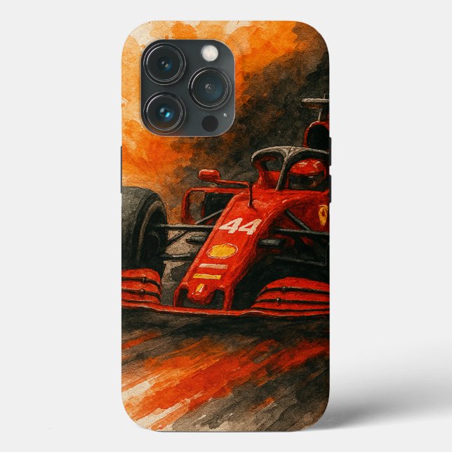 F1 inspired car 44 watercolour phone case (Back)