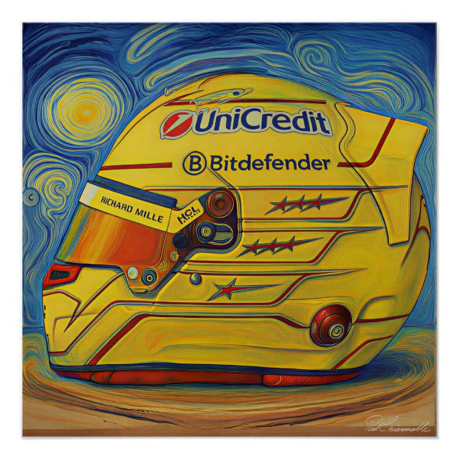 F1 Lewis Helmet Poster (Front)