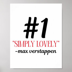F1 Max Simply Lovely Sticker Poster