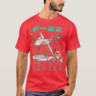 F22 Advanced Tactical Fighter Jet  T-Shirt