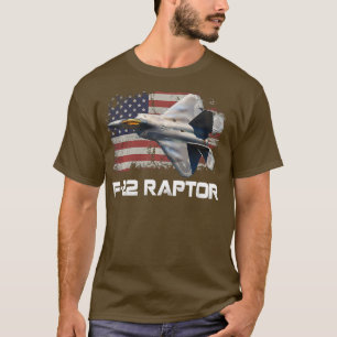 F22 Raptor  Cool Fighter Jet F22 Raptor Jet Long S T-Shirt